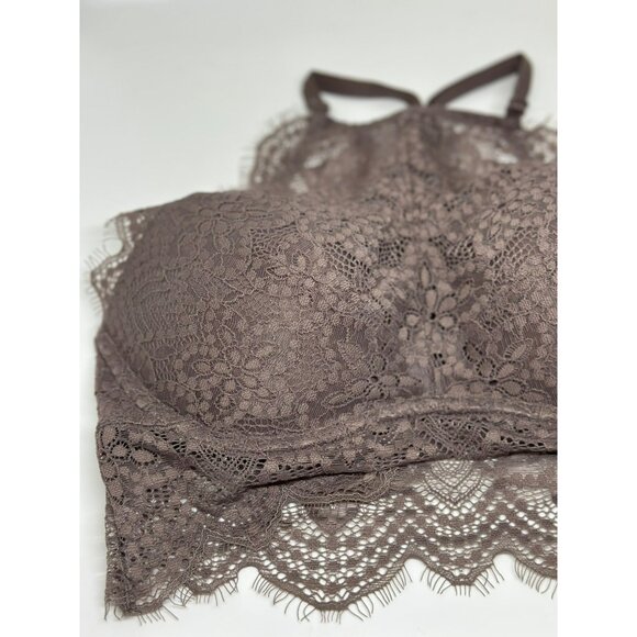 PINK by Victoria’s Secret Floral Lace Bralette – Brown & Pink, Padded XS/TP - Picture 2 of 5